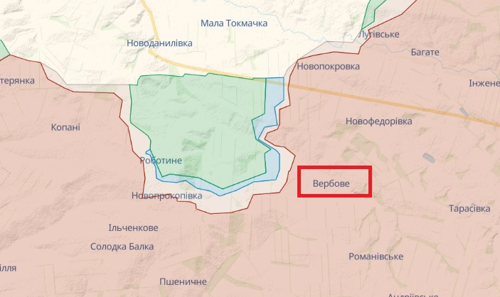 ЗСУ майже на півкілометра просунулися в районі Вербового